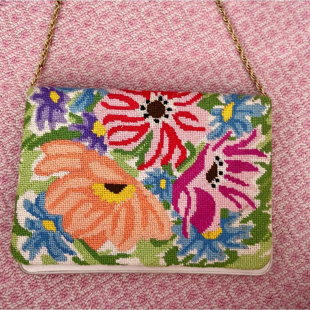 Custom needlepoint purse. 👛